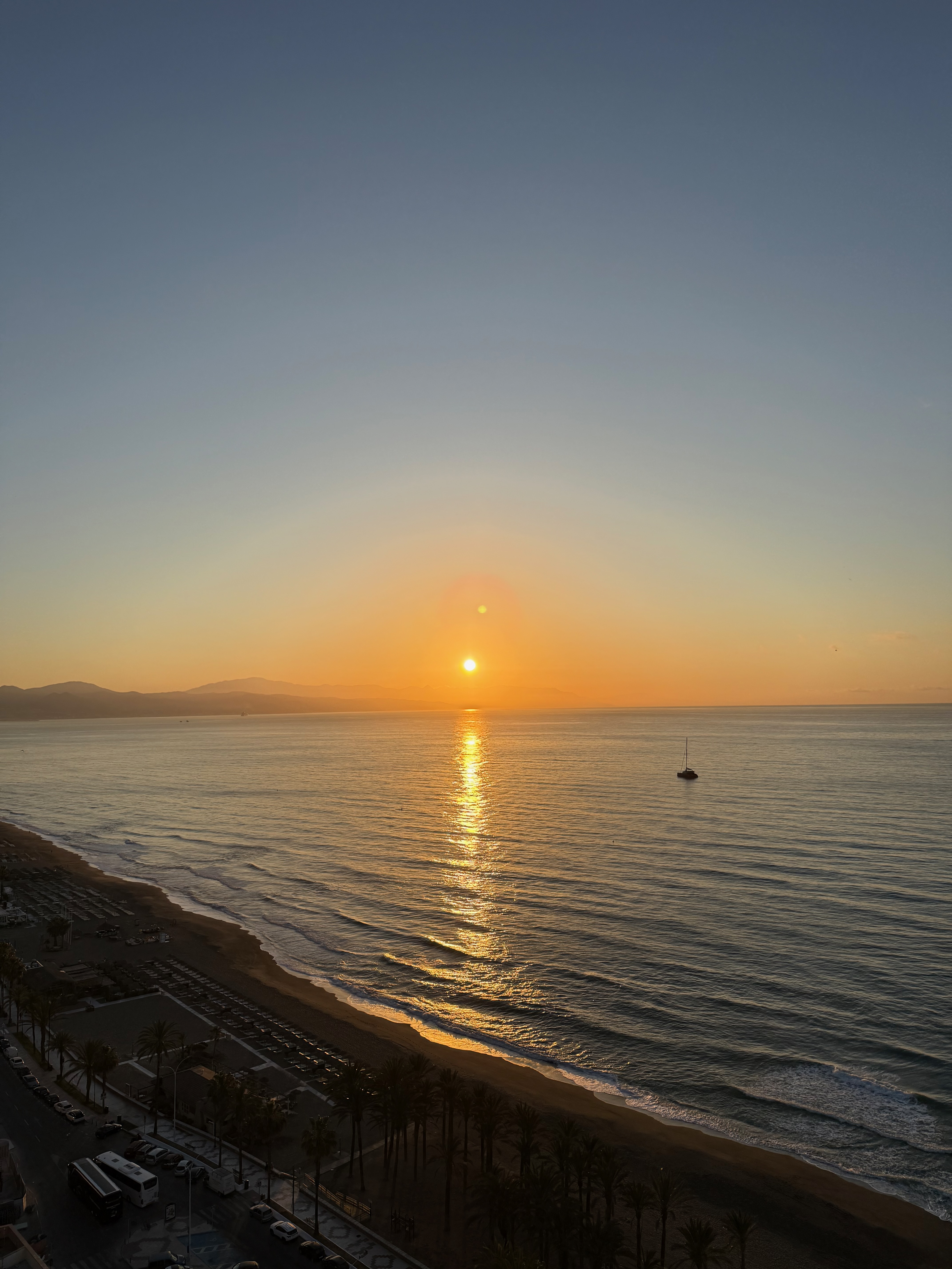 Sunrise over the sea · Owner’s balcony photograph